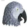 Máscaras de festa látex cabeça cheia animal pássaro pomba dodo papagaio pombo corvo masquerade adereços máscara t230905