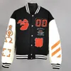 Мужские куртки 2023 baru musim semi jalan Hip Hop bordir seragam bisbol longgar uniseks jaket kasual pakaian luar mantel Varsity 230904