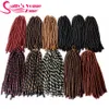 Cheveux humains en vrac Sallyhair 6 paquets synthétiques doux Faux Locs 14 pouces Crochet tressage Extensions de cheveux coiffures africaines Dreadlock Crochet tresses 230904