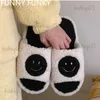 Slippers Winter Fluffy Shoes for Women Happy Face Slippers Non-slip Warm Home House Closed-toes Faux Fur Plus Woman Shoes babiq05