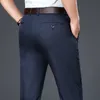 Pantaloni da uomo Pantaloni casual da lavoro primaverili Pantaloni larghi dritti di grandi dimensioni Abito classico da ufficio da uomo 230904