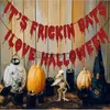 파티 장식 IT FRICKIN BATS I Love Halloween Party 배너 할로윈 교수형 갈랜드 종이 깃발 천재 묶음 해피 할로윈 파티 홈 장식 x0905 x0905