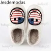 Slippers Slippers with Flag Fluffy Faux Fur Short Plush House Slippers Shoes for Women Female Comfy Home Flats Slip-on Slides babiq05