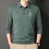 Mens Polos toppklass Fashion Brand Designer Polo Shirts For Hazys Men Printing Business Casual Long Sleeve Tops 230904