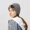 Glasses Hat Mens Womens Ear Protection Hat Wool Hat Plush Insulated Curled Edge Hat Autumn Winter Outdoor Skiing Pullover Hat GC2276