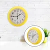 Wall Clocks 9 Inch Clock Plastic Living Room Decor Operated Hanging Round Ornament Digital