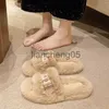 Chinelos femininos sapatos casa chinelos mulheres flip flops rebanho baixo slides 2023 massagem pelúcia borracha plana com pele básica x0905