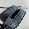 Fashion Round Bag Women Leather Twill Zipper Opening Crossbody Bag Luxury 20CM