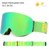 Gafas de esquí Marco grande UV400 Lente polarizada de doble capa Esquí Antifog Snowboard Hombres Mujeres Gafas Gafas 230904