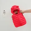 Down Coat Children Warm Down Vest Autumn Baby Cotton Waistcoat Kids Outerwear Children Clothing Boys Girls Hooded Jackets Vest 0-6Y R230905