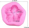 Mini-Silikonformen, Kuchen-Backförmchen, Silikonform, 3D-Blume, Hibiskus, Kuchen, Süßigkeiten, Schokolade, Sugarcraft 1222520