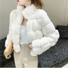 Womens Fur Faux French Fashion Short Coat Mink Furlike Warm Ladies Europe and America Lose Wild Rex Rabbit Winter Casual Wome 230904