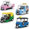 Blocchi Tirare indietro Camion antincendio City Taxi Bus Panzer Veicolo Building Blocks Giocattoli per bambini Ragazzi Regali R230905