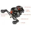 Fly Fishing Reels2 631 Speed Ratio Low Profile Baitcasting Reel 181BB Long S Tackle 230904