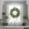 Decoratieve Bloemen Kransen Hoge Kwaliteit Eucalyptus Krans Lente Kunstmatige Groene Bladeren Voor Voordeur Raam Wanddecoratie248r