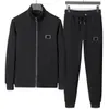 Herrspårsdräkter Designer Luxury Tracksuit Men Kvinnors tröjor långärmad klassisk modeficka som kör casual man kläder kläder byxor jacka två bit