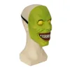 Masques de fête Horreur Halloween Masque Souriant Démon Ghostface Cosplay Mascarade Props Parti Vert Masque Complet pour Halloween Accessoies 230905