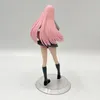 Brinquedos de dedo 18cm querido no franxx 02 anime menina figura uniforme escolar zero dois sexy figura de ação adulto modelo colecionável boneca brinquedos presente