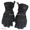 Ski Gloves Black Snow Ski Gloves Waterproof -30C Degree Winter Warm Snowboard Gloves Men Women Motocross Windproof Cycling Motorcycle Black 230904