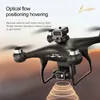 S116 Foldable Drone Dual Cameras With Electric Adjustment Angle, Brushless Motor With Optical Flow Positioning, Four-Sided Obstacle Avoidance Function-Black