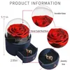 Decorative Flowers & Wreaths Acrylic Box Preserved Rose Eternal Forever Roses Jewelry Valentine Gifts For Girlfriend Mother Women276p