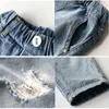 Jeans IENENS 4-13 Years Boys Clothes Slim Straight Jeans Classic Bottoms Kids Denim Clothing Long Pants Kids Baby Boy Casual Trousers 230904