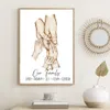 Schilderijen Gepersonaliseerde Aangepaste Familie Hand Poster Naam Canvas Schilderij Minimalistische Kunst Print Nordic Muur Foto Woonkamer Home Decor 230904