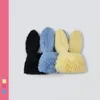 Caps Beanie/skull Rabbit Ears Beanies Korea Ins Niche Cute Rose Red Plush Pullover Cap Winter Warm Keeping Funny Pography Women's Hats 230905