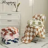 Filtar Regina Märke Downy Checkerboard Plaid Filt Fluffy Soft Casual Soffa TV Throw Filt Room Decor Bed Bed Bead quilt Filtar 230904