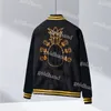 Casacos de beisebol de luxo Designer Mens Varsity Jacket Marca Carta Impressa Outerwear Jaquetas de Manga Longa