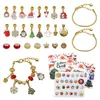 Party Favor Vente DIY Creative Bracelet pour enfants Bijoux 24 Grille Calendrier Noël Surprise Blind Box Sier Set Drop Livraison Ottva