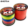 Filo da pesca intrecciato super resistente giapponese intrecciato 300 m di seta grezza 8 fili standard numero 0880 230904