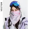 Casquettes de cyclisme masques vecteur Musim Dingin Uniseks Hangat Ski Bersepeda Masker Snowboard Olahraga Luar Ruangan Kartun Wajah Penuh Segitiga Syal Tahan Angin 230905