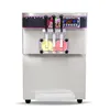 Bezpłatna wysyłka do USA Commercial Kitchen Applicance 3 Smaki jogurt Soft Ice Cream Machine