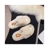 Slippers Shoes For Women 2023 Winter Comfortable Plush Buckle Design Slippers Shallow Mouth Home Casual Zapatos Para Mujeres Shoes X0905