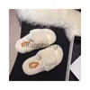 Pantoufles Chaussures Pour Femmes 2023 Hiver Confortable Boucle En Peluche Conception Pantoufles Bouche Peu Profonde Maison Casual Zapatos Para Mujeres Chaussures X0905