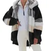 Damen-Wintermantel aus Kunstpelz, für Damen, übergroß, lang, Teddybär, warm, verdickend, Fleece-Mäntel, Jacke, Ärmeloberteil 230904