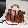 HBP Handbag women's bag spring retro Fengyou waxy bag one shoulder slant cross pu handbag