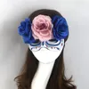 パーティーマスクは、花のゴーストフラワーウェディングカーニバルパーティーハーフフェイスマスク230905と一緒にデイオブザデッドハロウィーンコスプレショーのためのマスカレードマスク