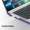 Military Shockproof Case For MacBook Pro 16 inch A2780 A2485 16" Hard Shell Heavy Duty Protective Cover with TPU Bumper Full Body Foldable Kickstand Cases