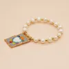Bangle go2boho i naturliga pärlor miyuki pärlor armband för kvinnor sommar strand mode mode bohemia smycken handgjorda pärlband 230904