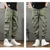 Pantalons pour hommes Printemps Automne Mince Cargo Hommes Multi-poches Jogger Mâle Plus Taille Casual Oversize Vêtements Varsity College 2023