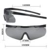 Lunettes de soleil tactiques Ensemble de lunettes tactiques à 3 lentilles coupe-vent anti-poussière CS tir militaire lunettes de soleil pare-balles lunettes d'alpinisme moto 230905