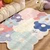 Teppiche Schlafzimmer Zuhause Teppich Große Fläche Bunte Wohnzimmer Blume Verdickte Dekoration Teppich Kinderzimmer Maison Tapis Rosa Dekor 230905