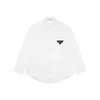 Damen-Blusen, Hemden, Designer-High-Version-Internet-Promi mit klassischem Dreieck-Logo, heißer Diamant, lässiges, vielseitiges Langarm-Shirt für Männer und Frauen QLQB