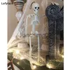 Décoration de fête Lofytain Halloween Squelette mobile Faux os Halloween Party Home Bar Décorations Maison hantée Horreur Props Ornement Jouets x0905