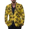 Erkek Suit Blazers 8 Warna Kasual Satu Tombol Cetak Jas Gaya Hawaii Blazer Seri Bunga Indah Jaket Mantel M 3XL 230904