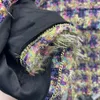 Kvinnorjackor Designer Chan Jackets Womens 2023 New Winter Jacka Women Designer Fashion Chains Camellia Tweed Coat Cardigan Christmas Day Gift E62D