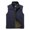 Men's Vests Winter Men Fleece Warm Vest With Many Pockets Autumn Male Casual Thick Multi Pocket Waistcoat Pographer Sleeveless Jacket 230904