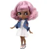 Poupées ICY DBS Blyth poupée Bob cheveux peau super foncée corps articulaire 16 BJD cadeau jouet ob24 anime fille 230904